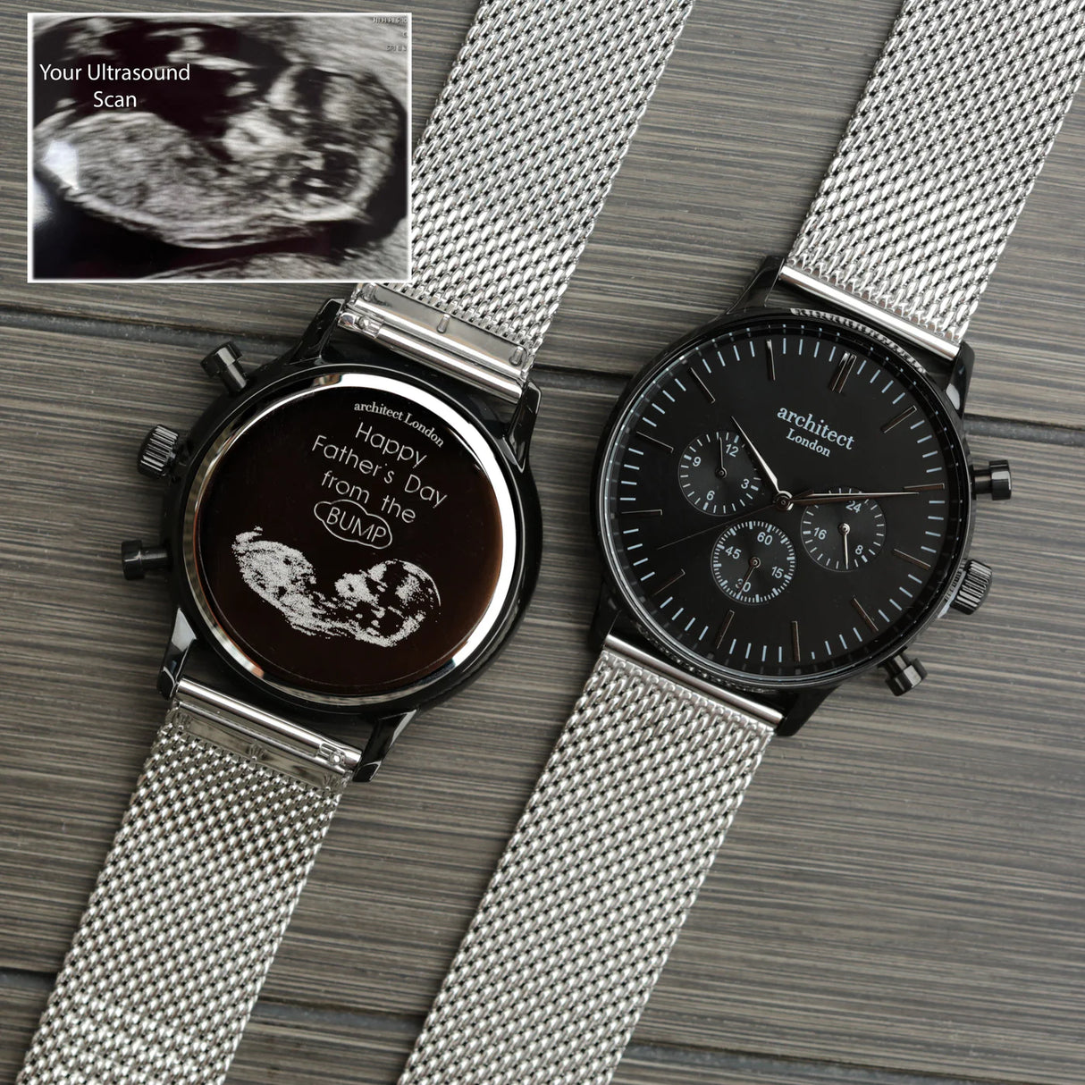 Bespoke Men's Architect Motivator Silver Mesh Watch - Watches at Gift Moments