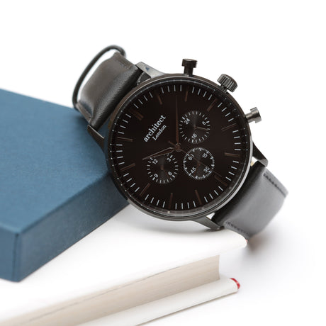 Bespoke Men's Architect Motivator Watch Black - Watches at Gift Moments