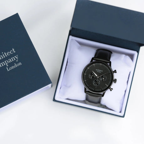 Personalised Men's Architect Motivator Watch Black - Watches at Gift Moments