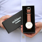 Personalised Men's Architect Zephyr Walnut Contactless Payment Watch - Watches at Gift Moments