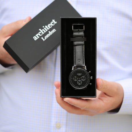 Bespoke Men's Architect Motivator Black Contactless Payment Watch - Watches at Gift Moments