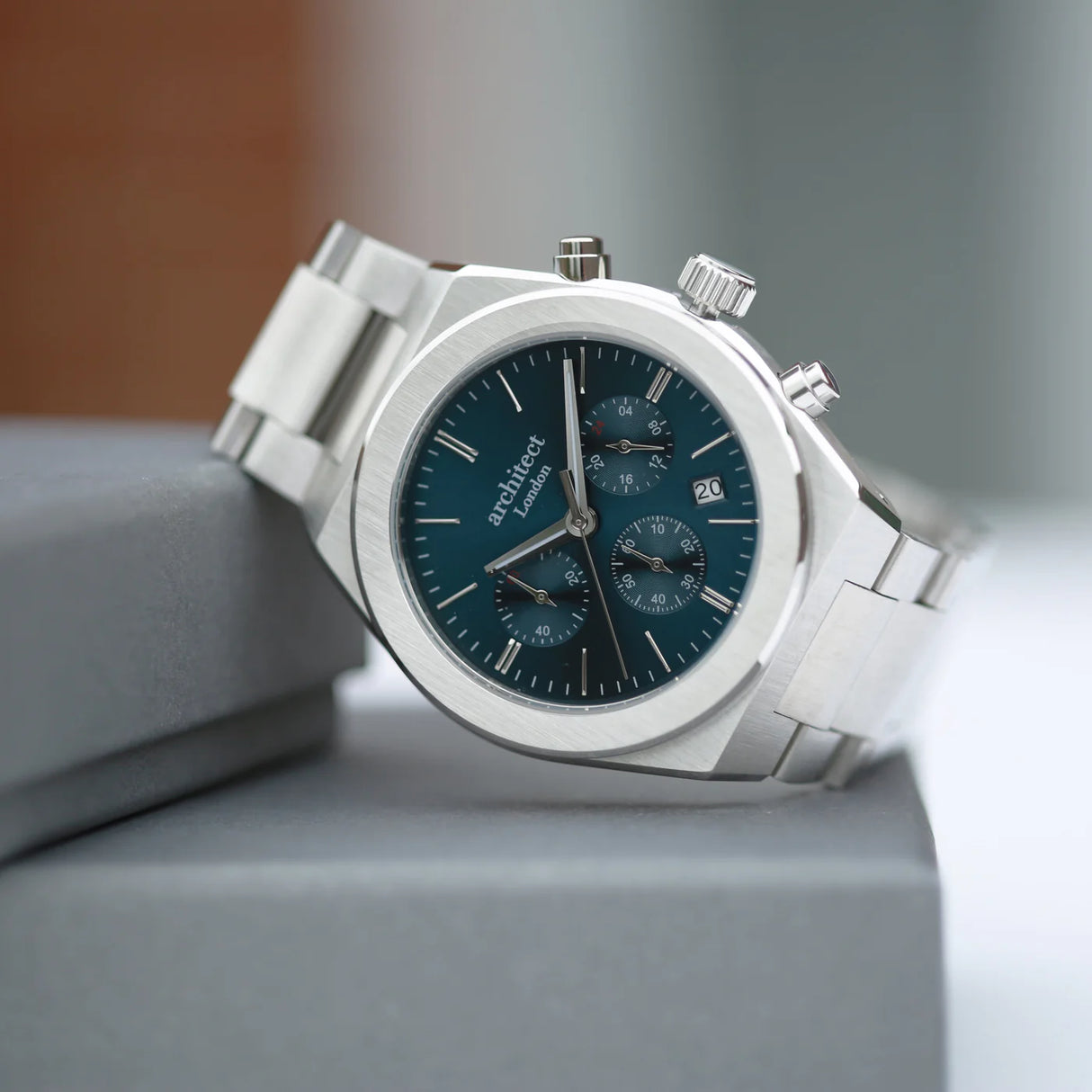 Personalised Men's Architect Orbix Blue Watch - Watches at Gift Moments