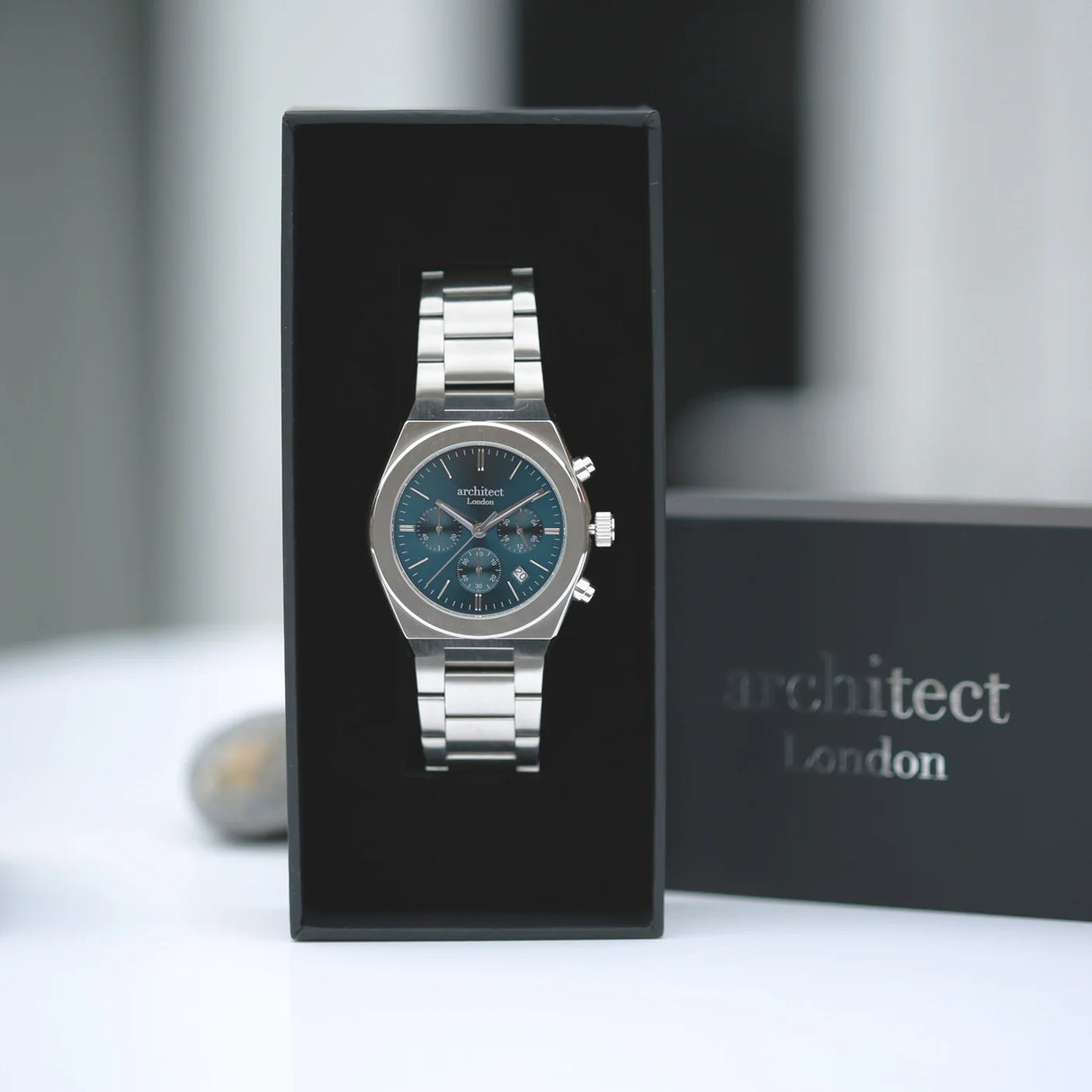 Personalised Men's Architect Orbix Blue Watch - Watches at Gift Moments