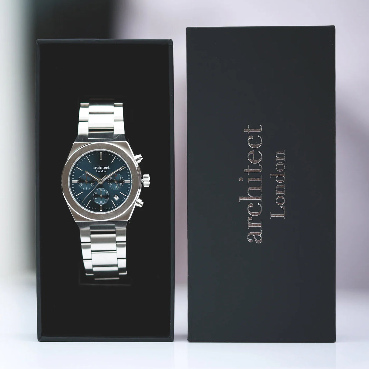 Personalised Men's Architect Orbix Blue Watch - Watches at Gift Moments