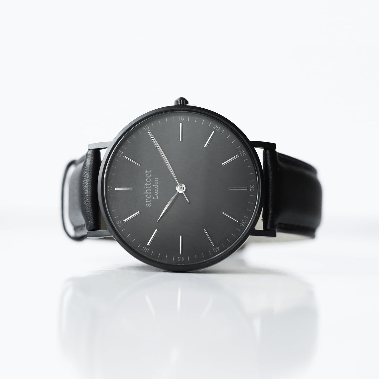 Bespoke Men's Architect Minimalist Black Contactless Payment Watch - Watches at Gift Moments