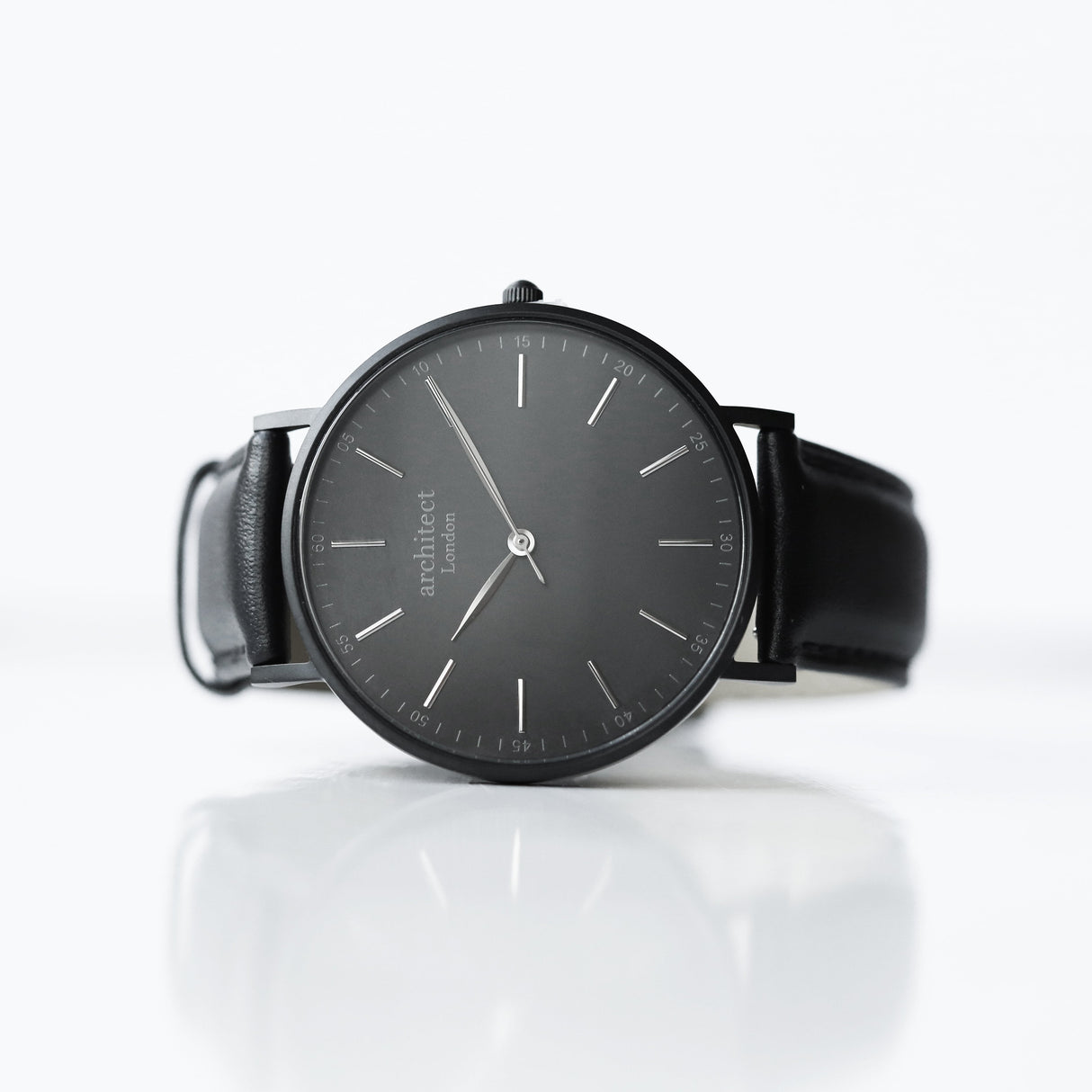 Personalised Men’s Minimalist Jet Black Watch: 1 - Watches By Architect Watches