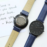 Bespoke Men's Architect Minimalist Watch - Admiral Blue - Watches at Gift Moments