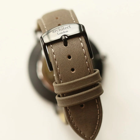 Bespoke Men's Architect Minimalist Watch in Urban Grey - Watches at Gift Moments