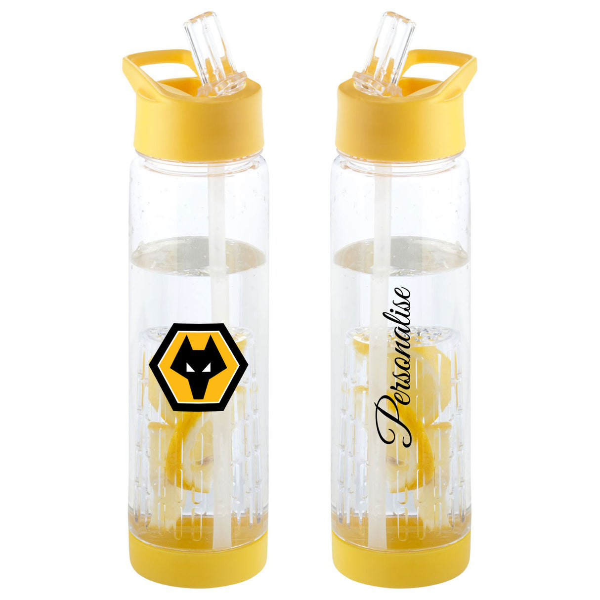 Personalised Wolves Crest Infuser Sport Bottle - Water Bottles at Gift Moments