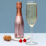 Personalised Flute & Mini Rose Prosecco Set: 1 - Alcohol Sets By Gift Moments