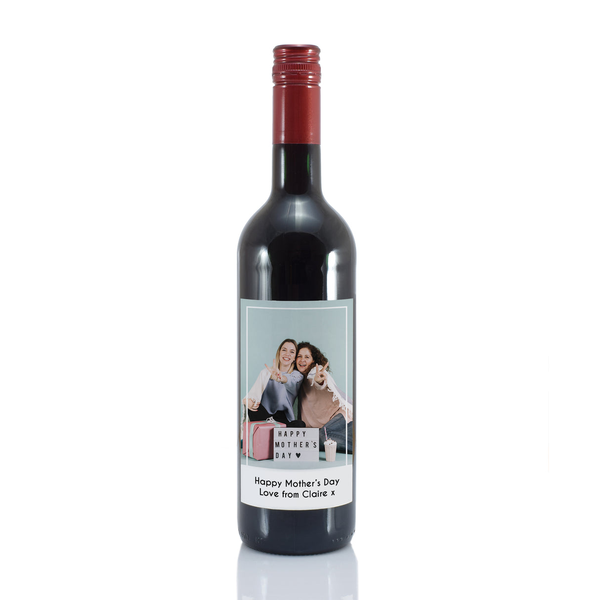 Personalised Red Wine with Photo Upload: 4 - Wine By Gift Moments