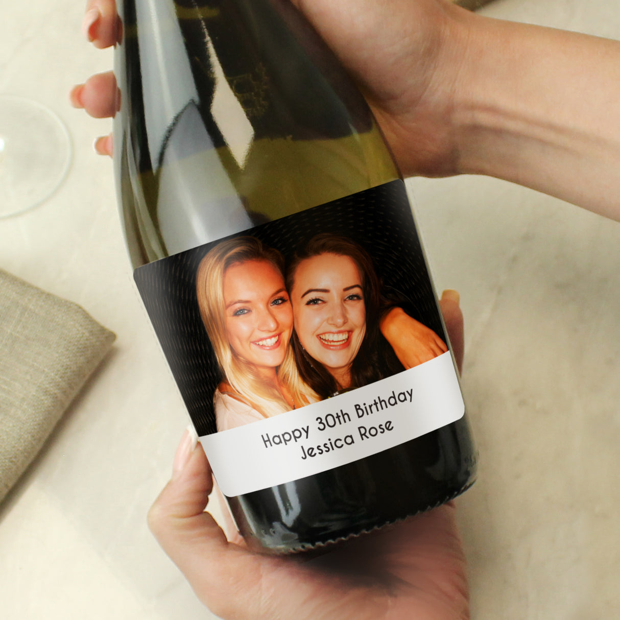 Personalised Photo Upload Bottle of Prosecco - Prosecco at Gift Moments