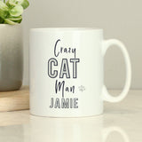 Personalised Crazy Cat Man Mug - Mugs at Gift Moments