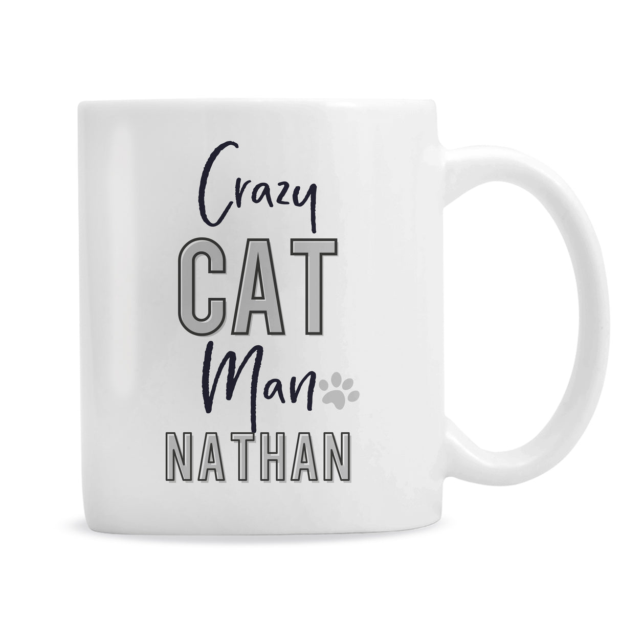 Personalised Crazy Cat Man Mug - Mugs at Gift Moments