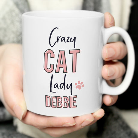 Personalised Crazy Cat Lady Mug - Mugs at Gift Moments