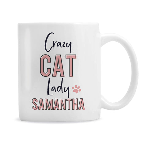 Personalised Crazy Cat Lady Mug - Mugs at Gift Moments