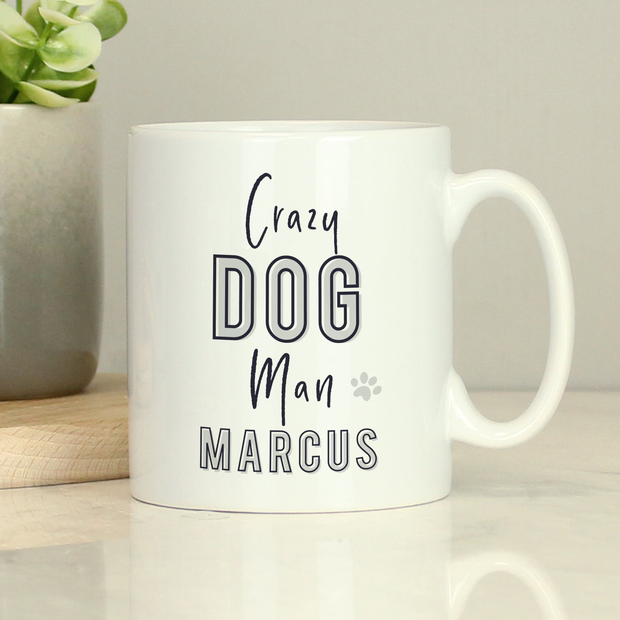 Personalised Crazy Dog Man Mug Default Title - Mugs at Gift Moments