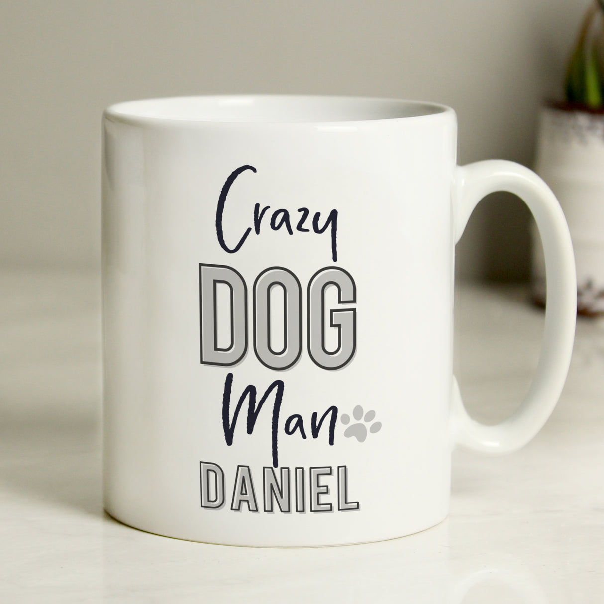 Personalised Crazy Dog Man Mug - Mugs at Gift Moments