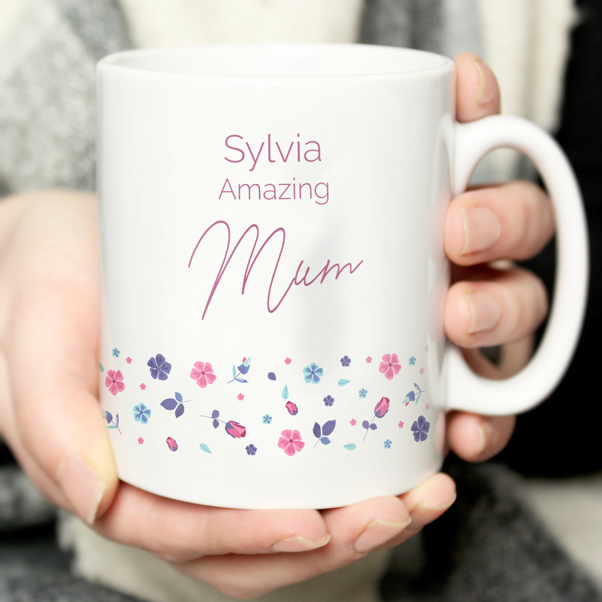 Personalised Amazing Floral Mug Default Title - Mugs at Gift Moments