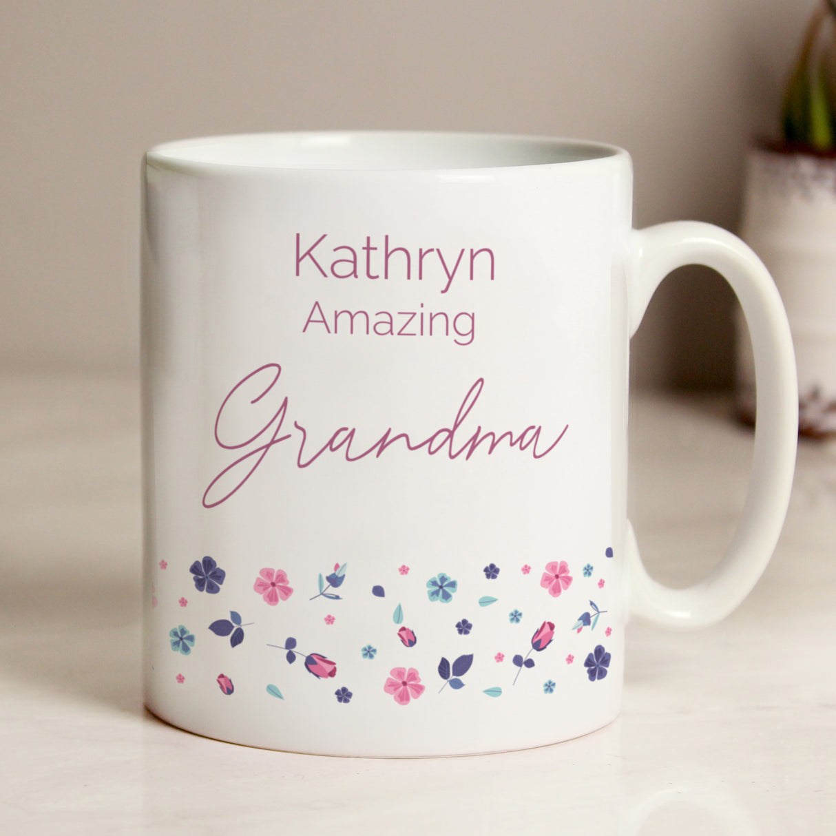 Personalised Amazing Floral Mug - Mugs at Gift Moments