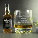 Personalised Tumbler and Whiskey Miniature Set: 1 - Alcohol Sets By Gift Moments