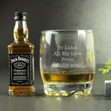 Personalised Tumbler and Whiskey Miniature Set: 2 - Alcohol Sets By Gift Moments