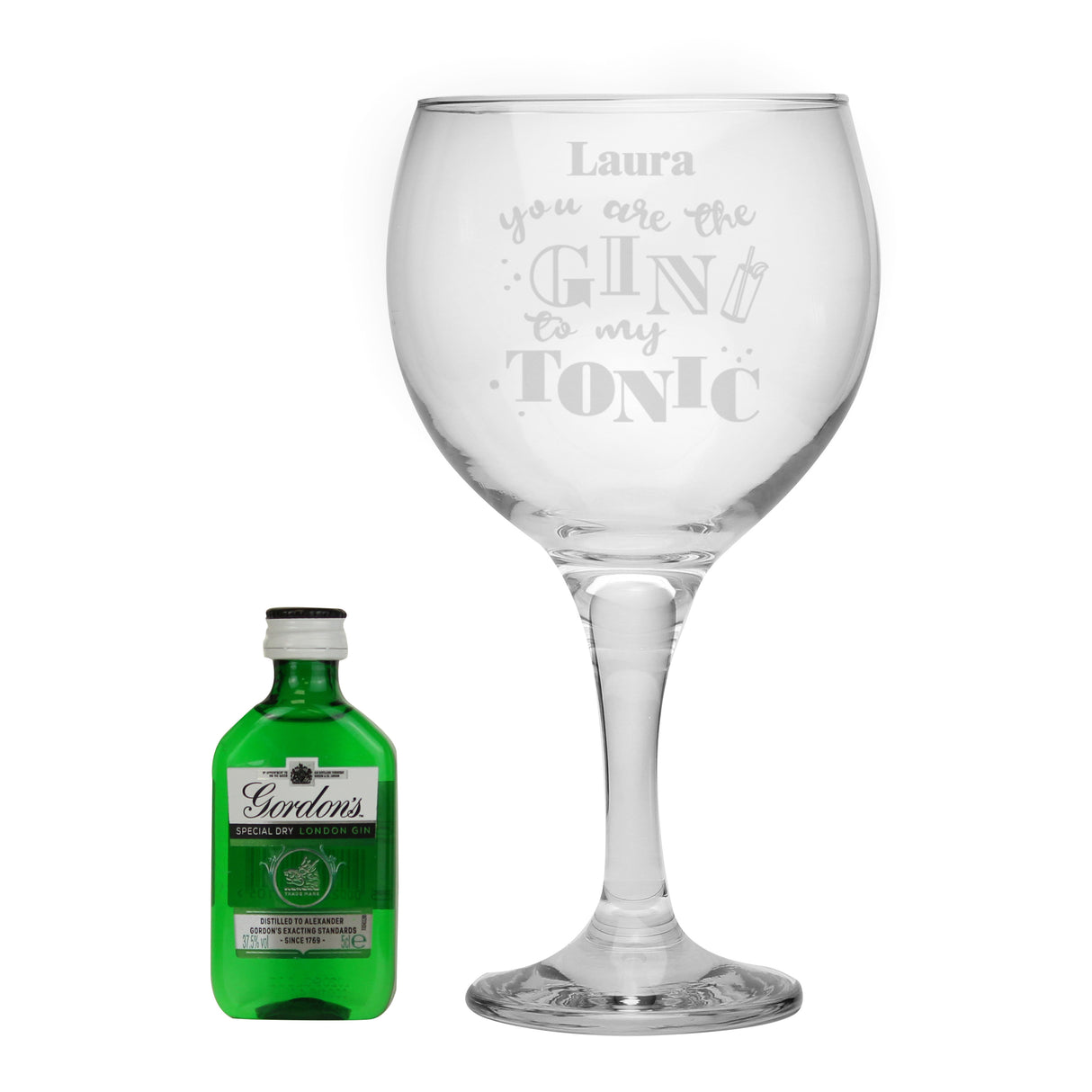 Personalised Gin to My Tonic Gift Set: 5 - Alcohol Sets By Gift Moments