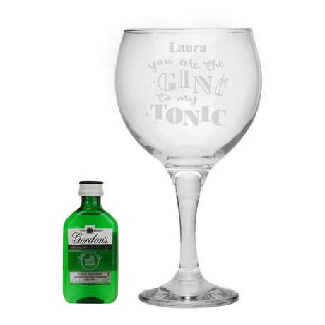 Personalised Gin To My Tonic Gin Set - Alcohol Sets at Gift Moments