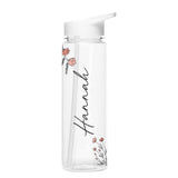 Floral Personalised Name Water Bottle: 2 - Water Bottles By Gift Moments