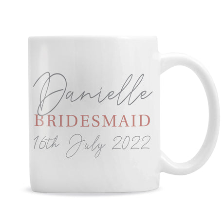 Personalised Grey & Blush Mug - Mugs at Gift Moments