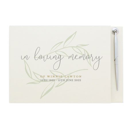 Personalised In Loving Memory Guest Book - Guest Books at Gift Moments