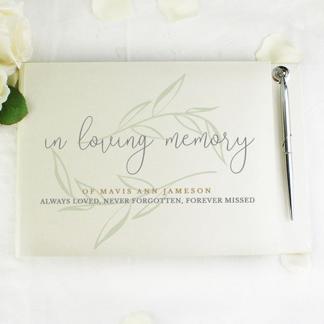 Personalised In Loving Memory Guest Book - Guest Books at Gift Moments