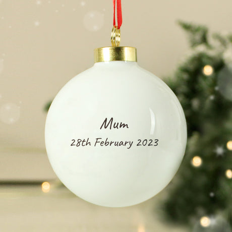 Personalised Robins Appear Bauble - Christmas Baubles at Gift Moments