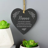 Personalised Memorial Slate Heart Default Title - Decorations at Gift Moments