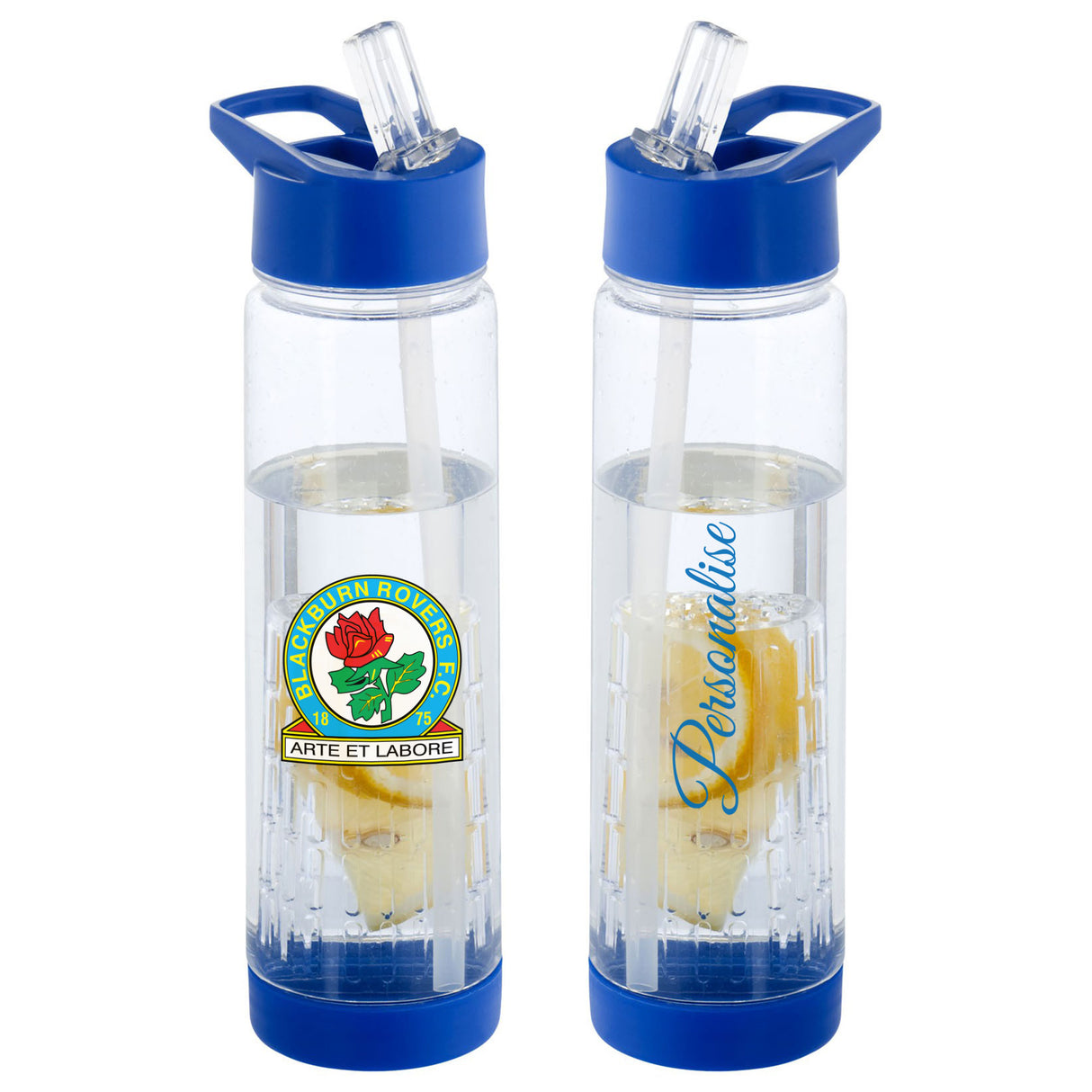 Personalised Blackburn Rovers FC Crest Infuser Sport Bottle - Water Bottles at Gift Moments