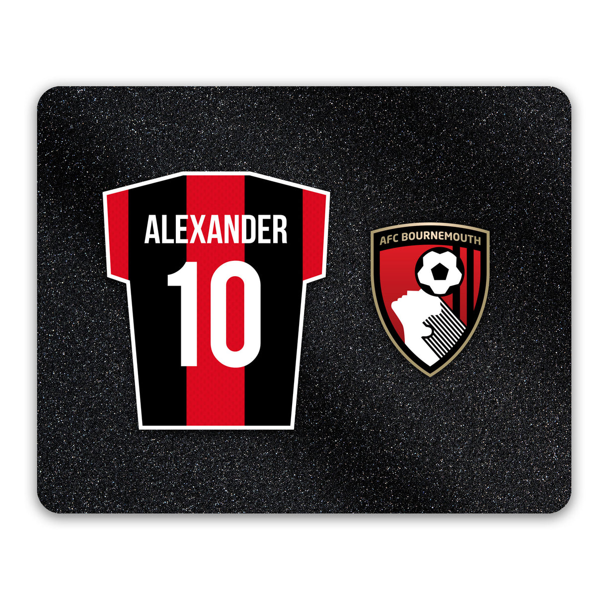 Personalised AFC Bournemouth Shirt Mouse Mat - Tech Accessories at Gift Moments