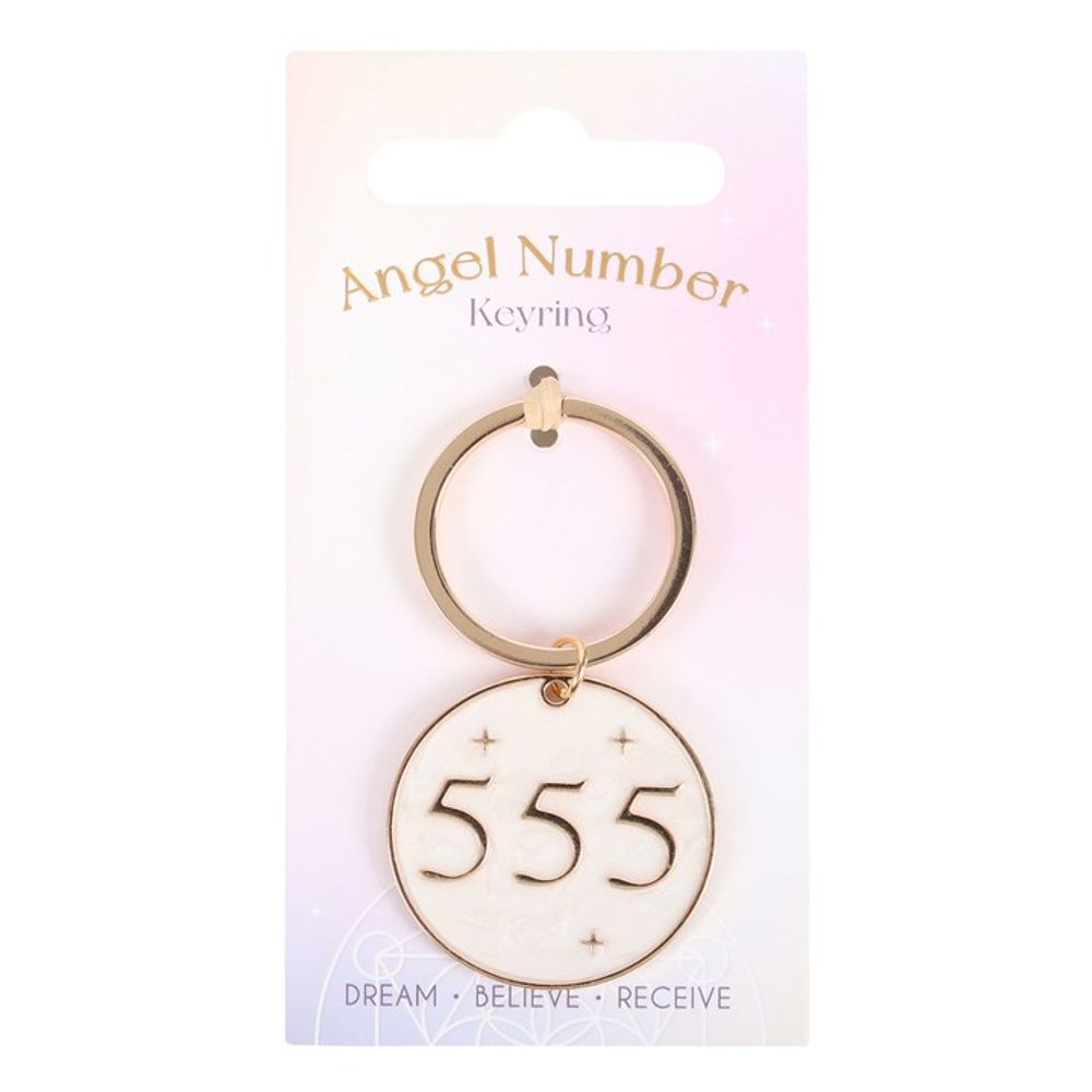 555 Angel Number Keyring: 1 - Keyrings By Gift Moments