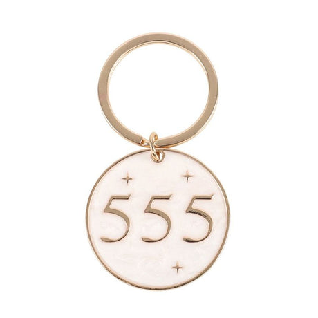 555 Angel Number Keyring: 2 - Keyrings By Gift Moments