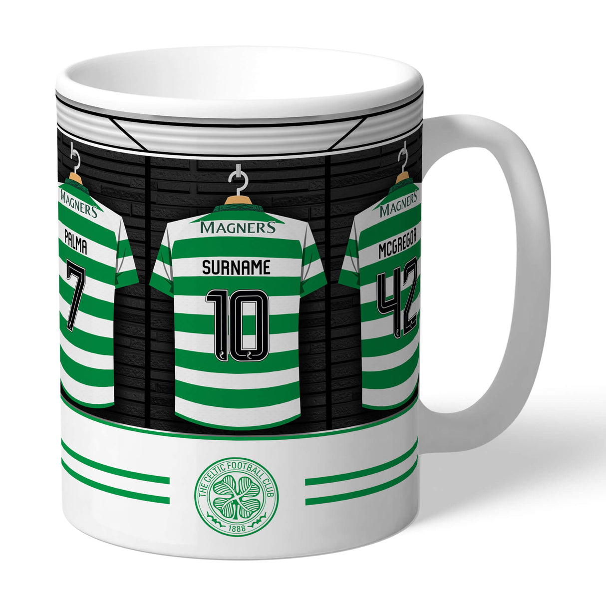 Personalised Celtic FC Dressing Room Mug: 1 - Mugs By Celtic