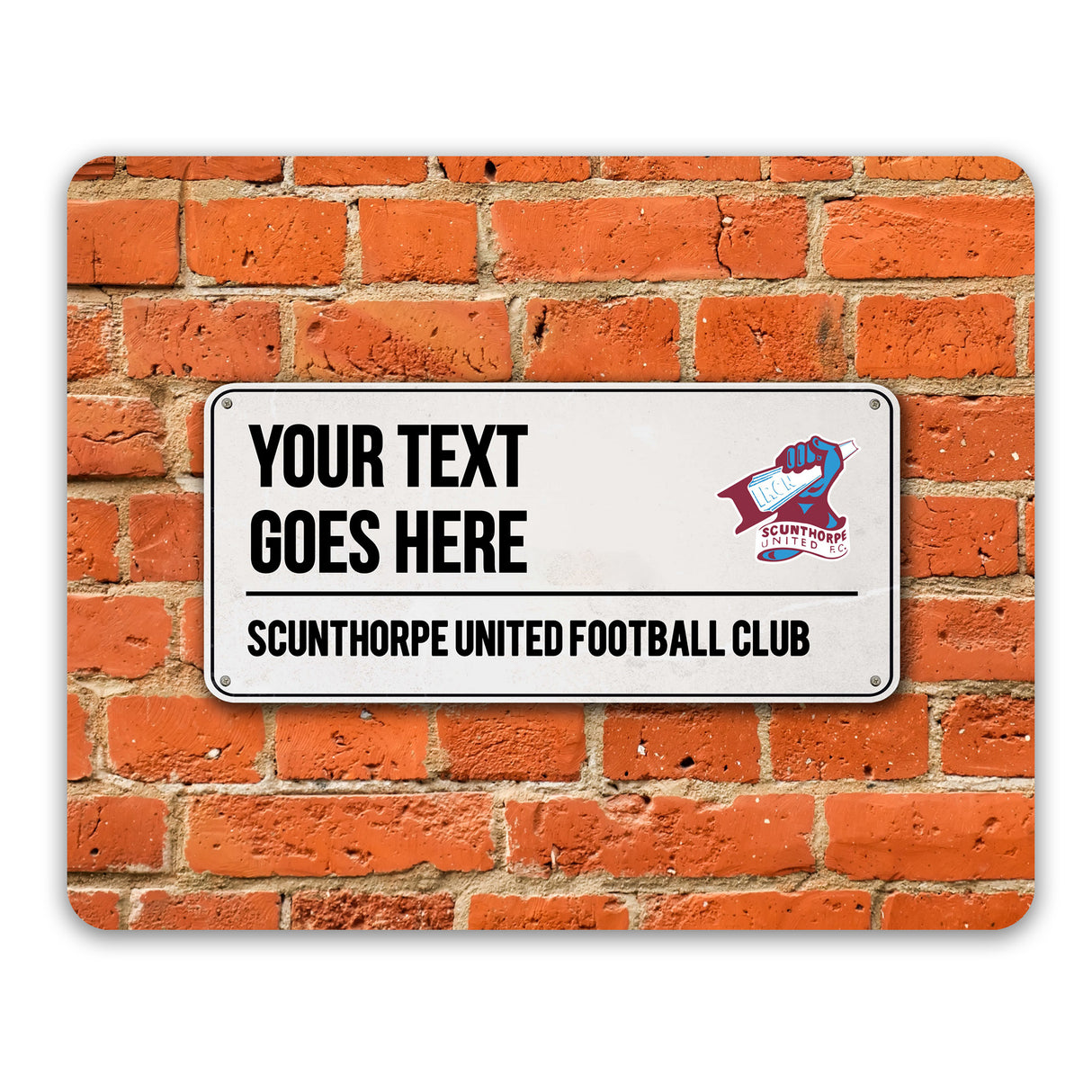 Personalised Scunthorpe United FC Street Sign Mouse Mat - Tech Accessories at Gift Moments