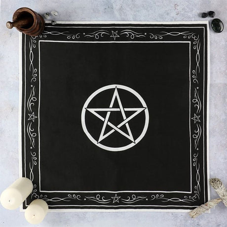 Pentagram Altar Cloth 70x70 cm Black: 1 - By Gift Moments