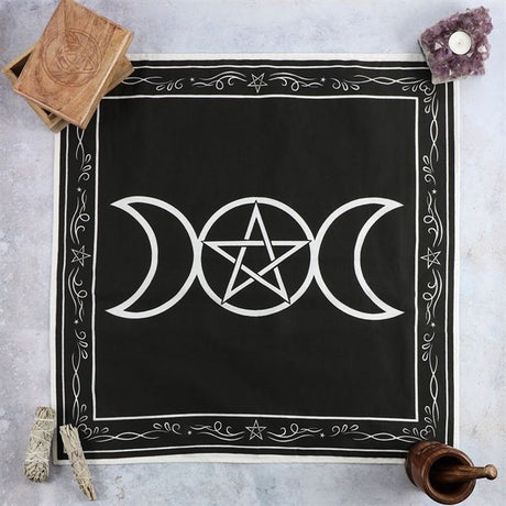 70x70cm Triple Moon Altar Cloth: 1 - By Gift Moments