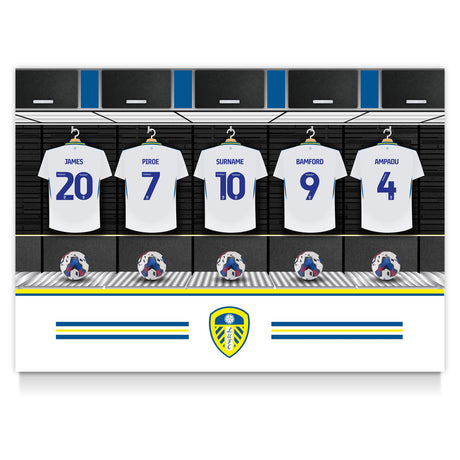 Personalised Leeds United FC Dressing Room Poster - Posters at Gift Moments