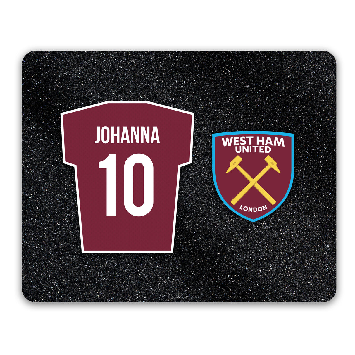 Personalised West Ham United FC Shirt Mouse Mat - Tech Accessories at Gift Moments