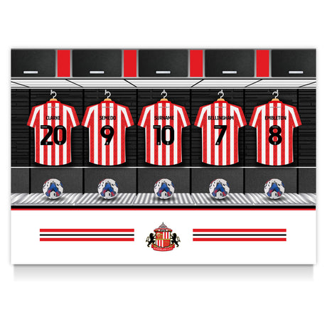 Personalised Sunderland AFC Dressing Room Poster - Posters at Gift Moments