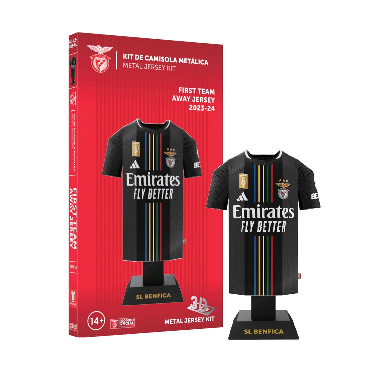 S.L. Benfica 23/24 Away Jersey Model Kit: 2 - Display Kit By SL Benfica