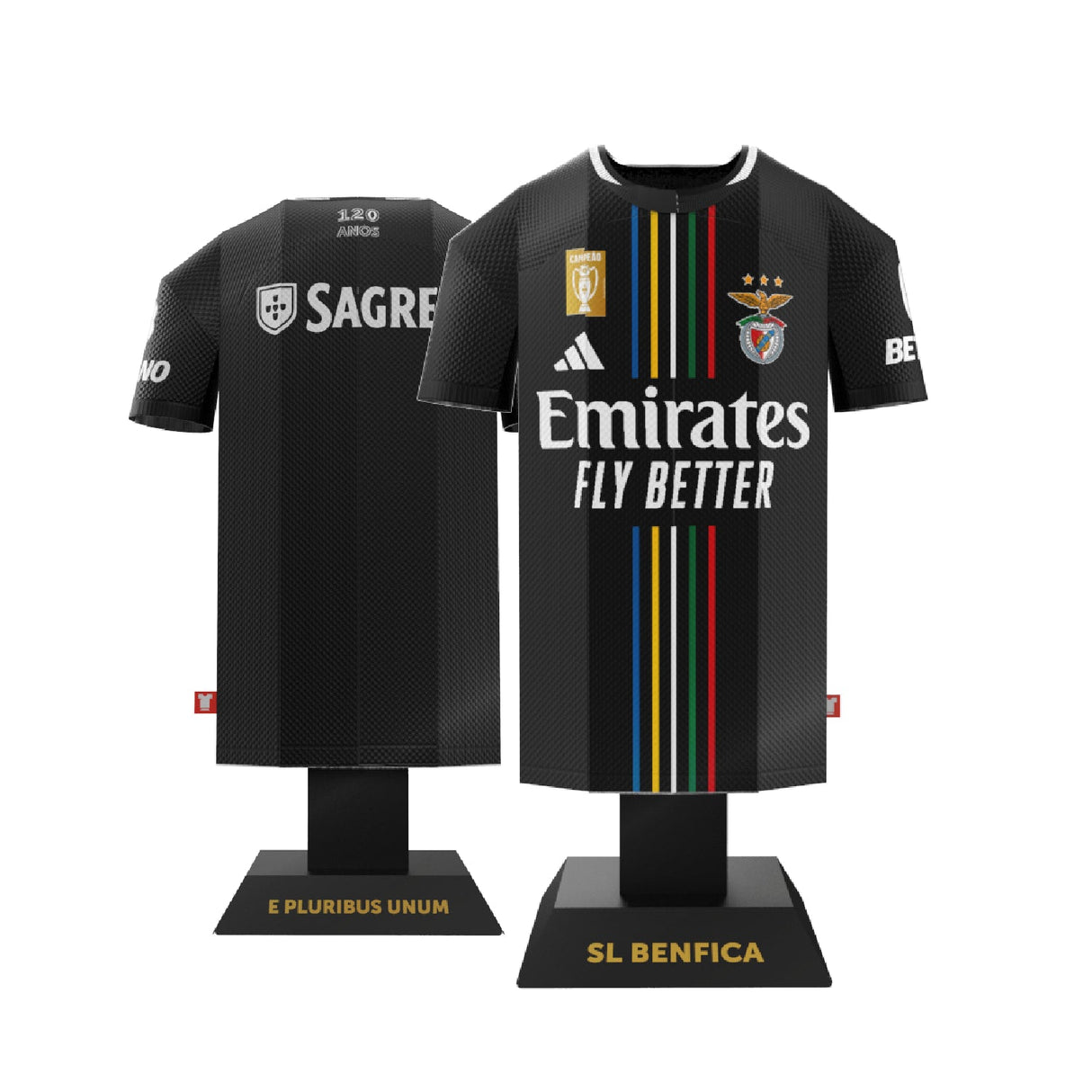 S.L. Benfica 23/24 Away Jersey Model Kit: 1 - Display Kit By SL Benfica