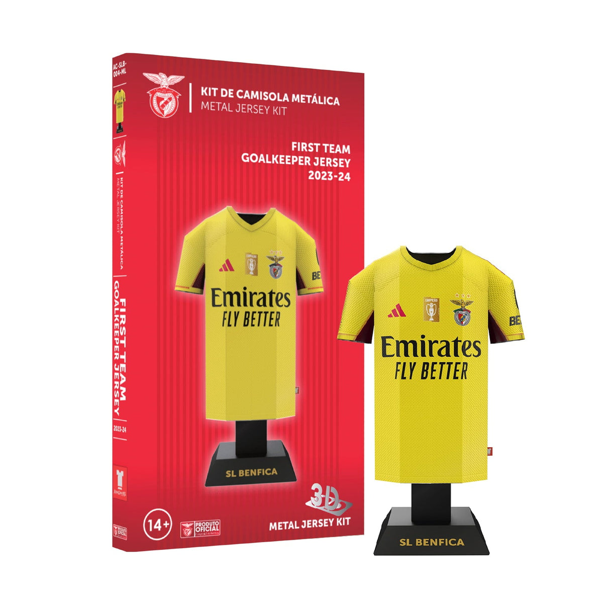 S.L. Benfica 23/24 Metal Goalkeeper Kit: 2 - Display Kit By SL Benfica