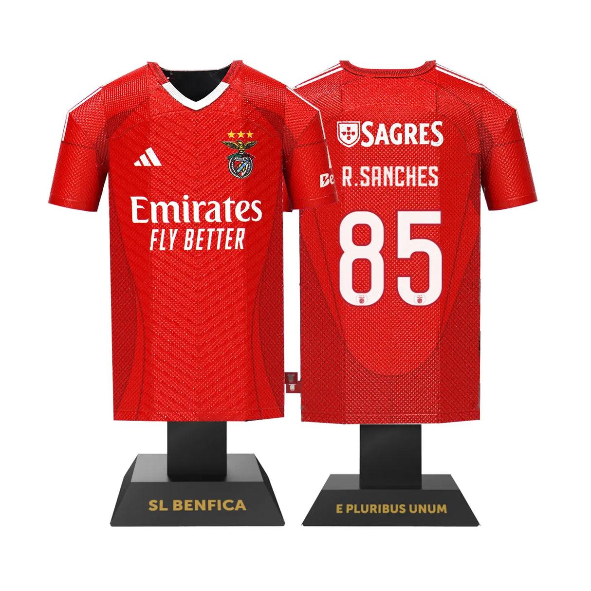 S.L. Benfica 24/25 Metal Home Jersey: 3 - Display Kit By SL Benfica