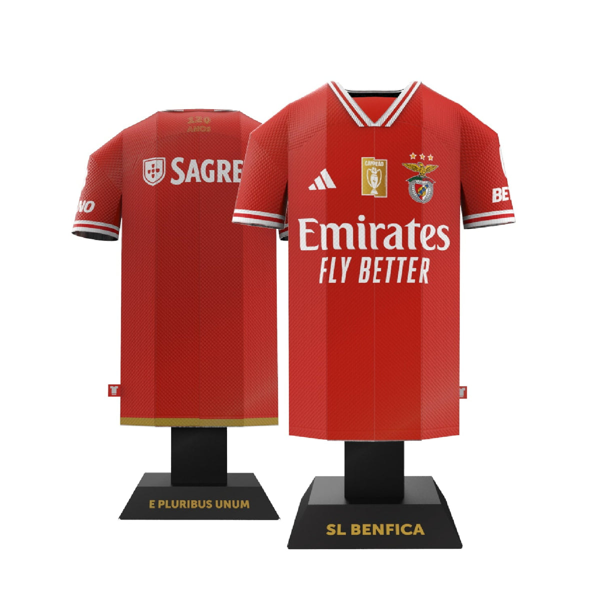 S.L. Benfica 23/24 Metal Home Jersey - Display Kit at Gift Moments